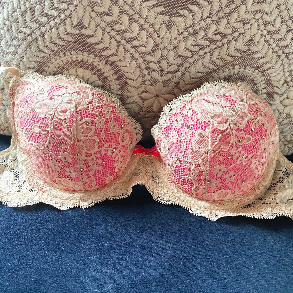 Victoria Secret's Pink Rhinestone Bra